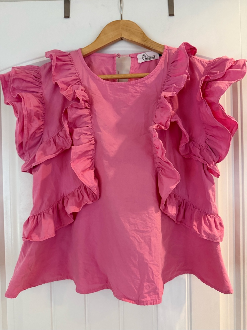 Stunning Charisma Pink Ruffled Top - Picture 4 of 9